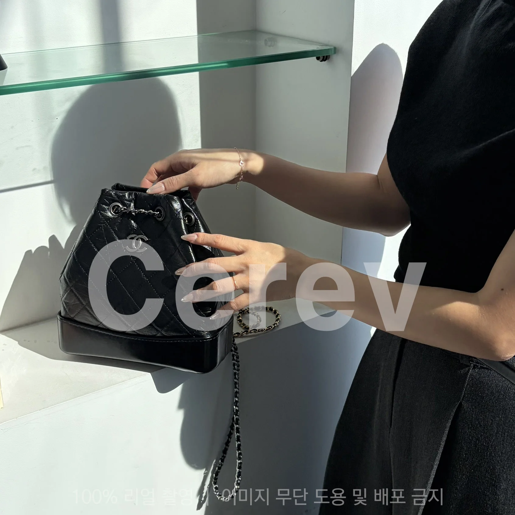 가브리엘 스몰 백팩 블랙 상세