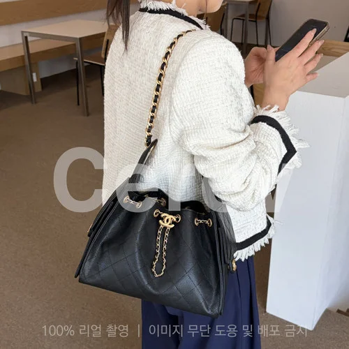 (당일배송) 25c 뉴 호보 블랙 캐비어 스몰 30cm 5