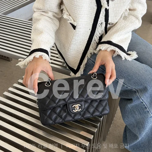 클래식백 캐비어스킨 미디움 4