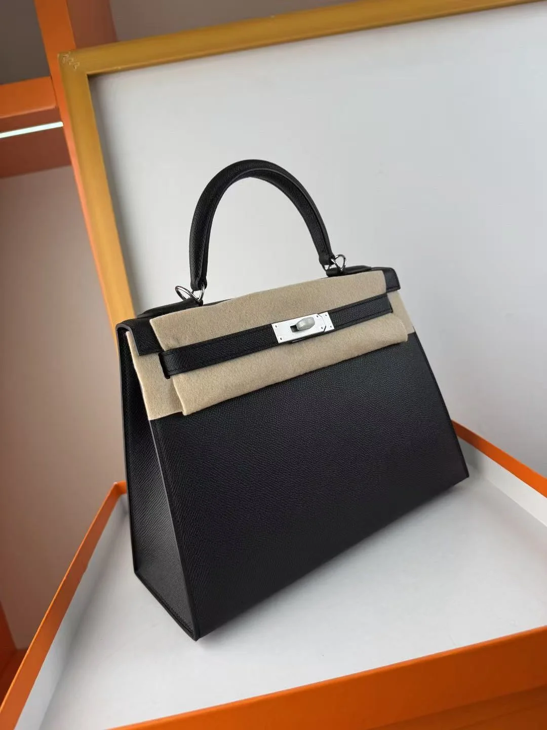 켈리백 28 Noir epsom 백 상세