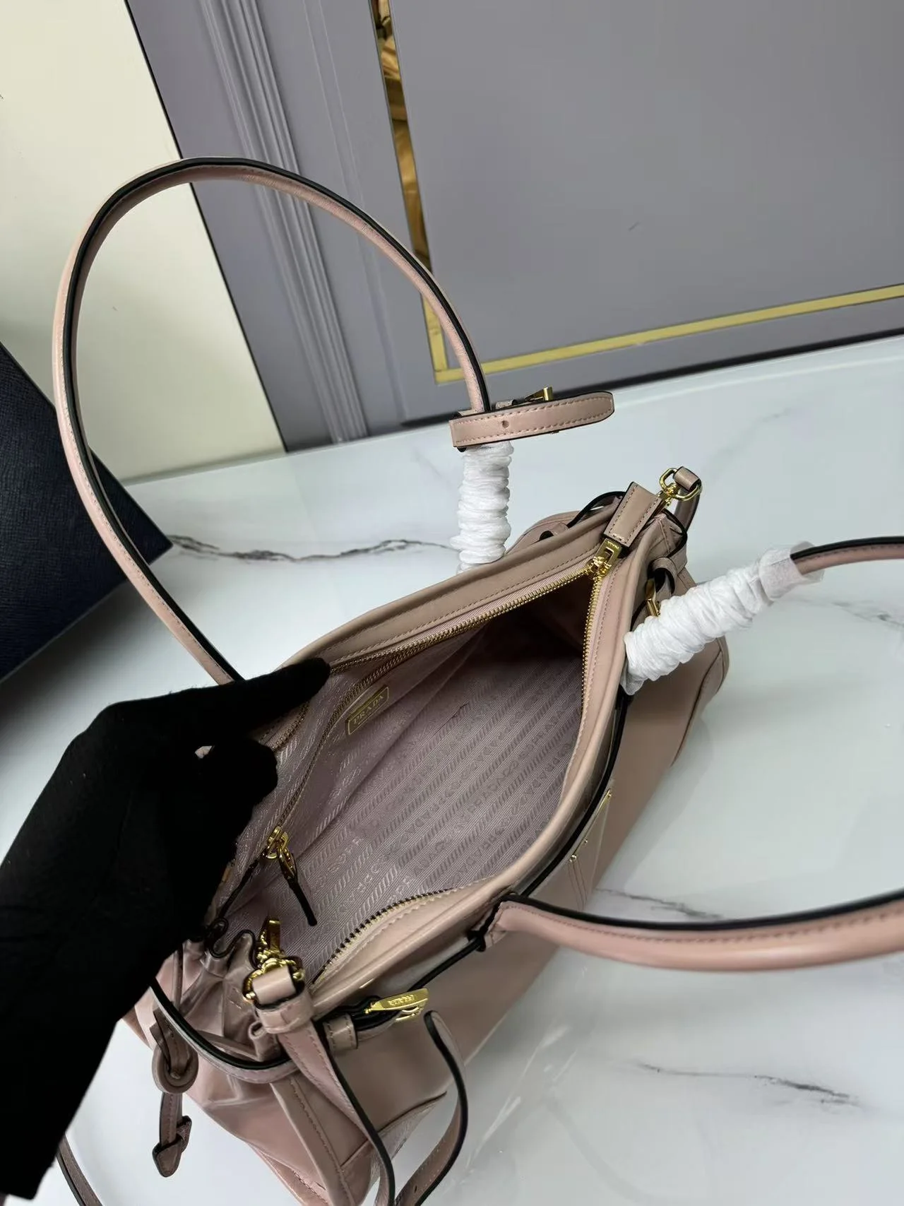 보니백 미디움 핑크 상세