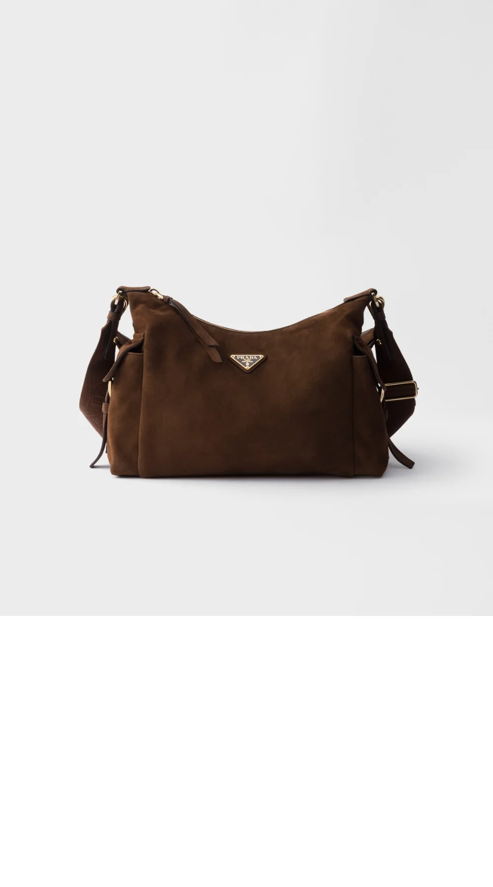 익스플로어 라지 스웨이드 핸드백 1BC264 (2color) 상세