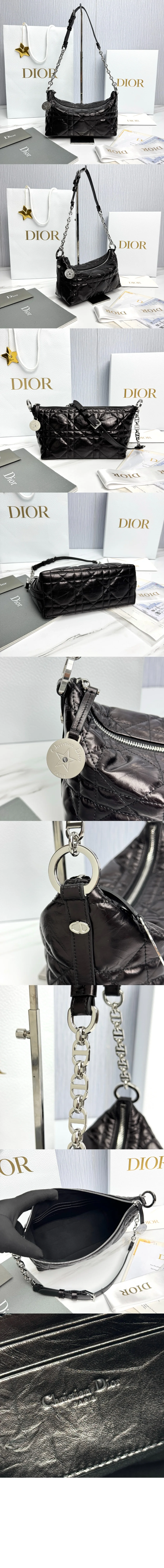 Diorstar 체인 호보백 (28.5cm X 14.5cm X 10cm) 상세