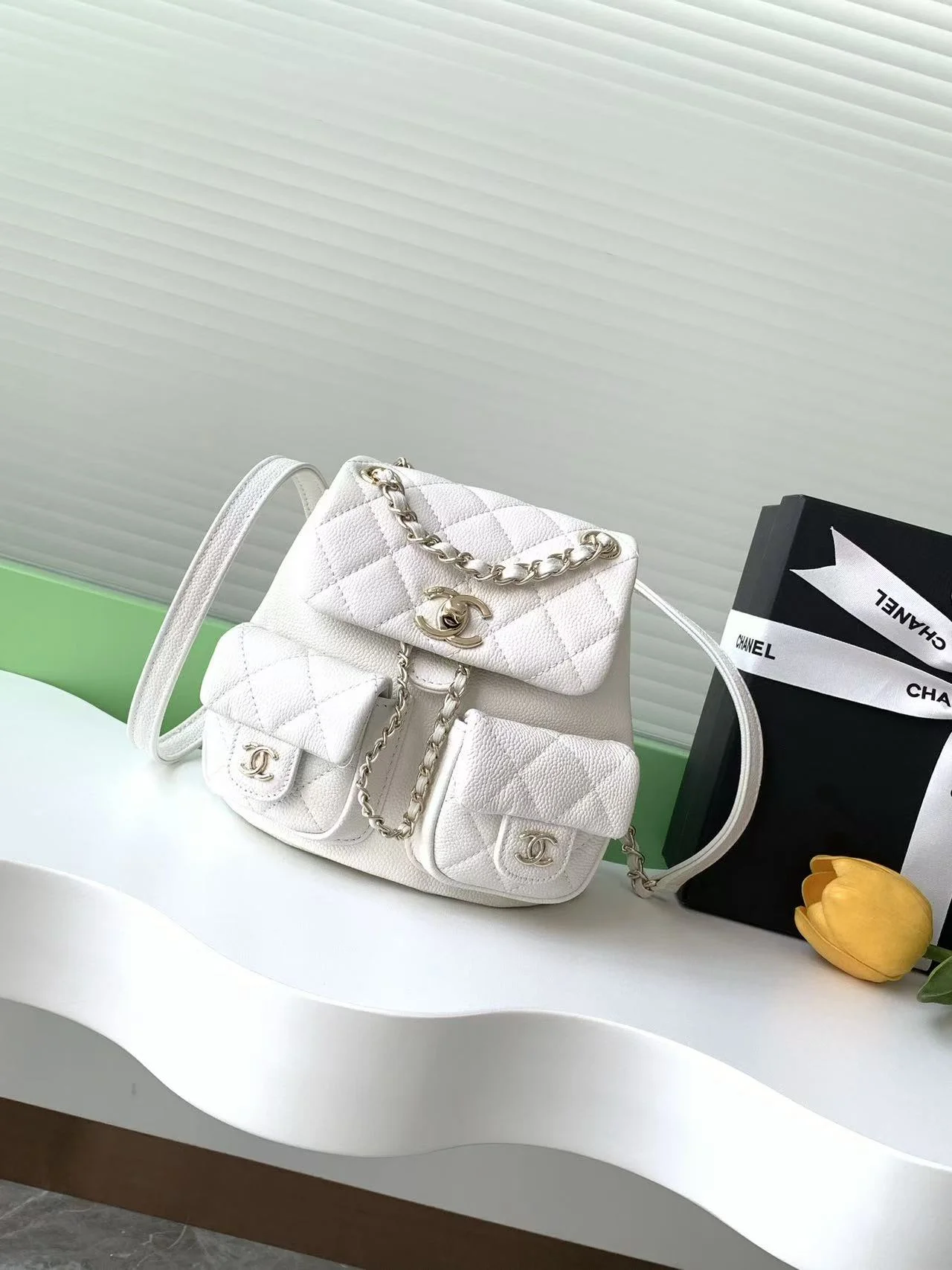 투포켓 듀마 백팩 스몰 캐비어 (17.5 * 16.5 * 10)