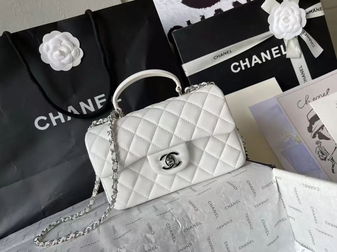 클래식 뉴미니 탑핸들 화이트 (20 * 13 * 9cm) 상세