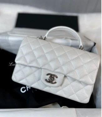 클래식 뉴미니 탑핸들 화이트 (20 * 13 * 9cm)