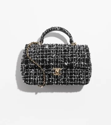 클래식 뉴미니 탑핸들 트위드  (20 * 13 * 9cm)