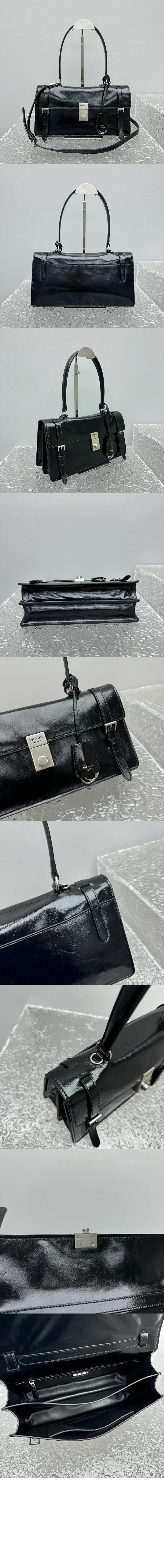 미디엄 가죽 핸드백 상세