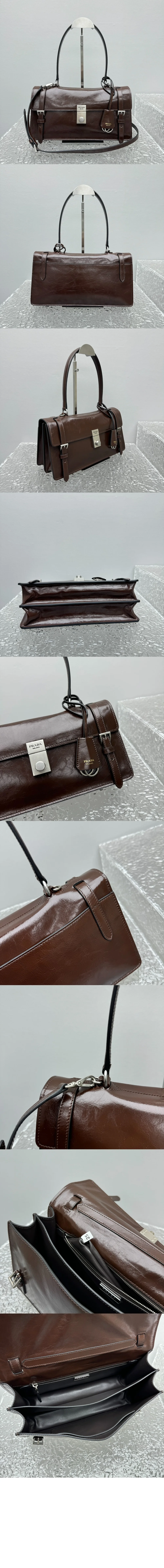 미디엄 가죽 핸드백 상세