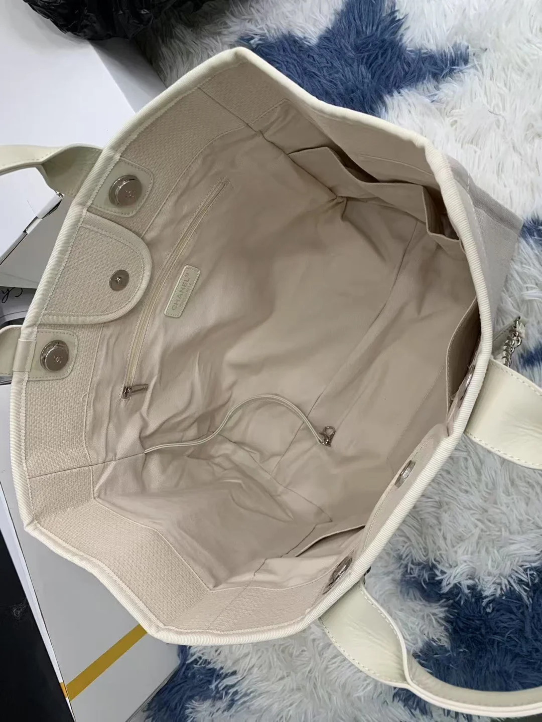 도빌백 크림화이트  스몰  AS3351 상세