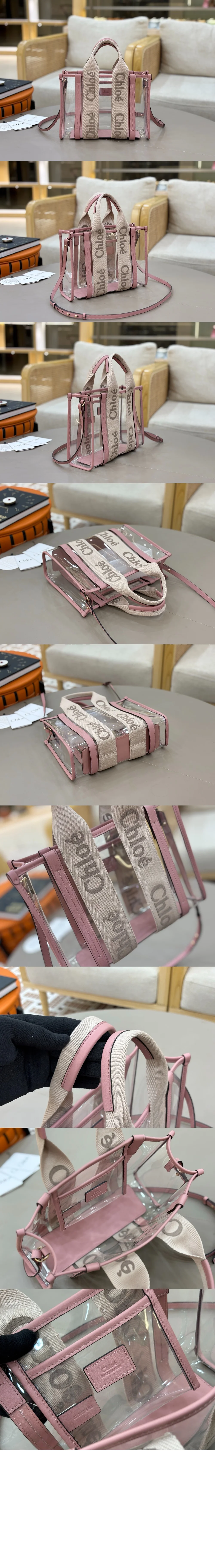 젤리 & 가죽 스몰 Woody 토트백 (2color) 상세