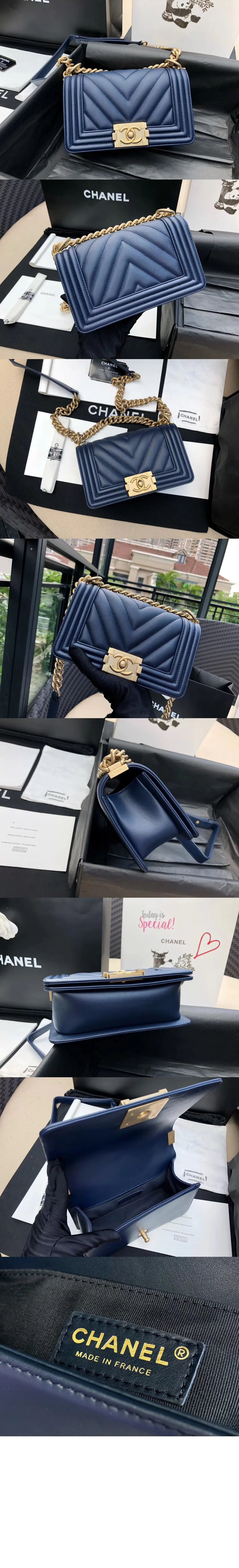 쉐브론 보이백 램스킨 스몰(11color) 상세