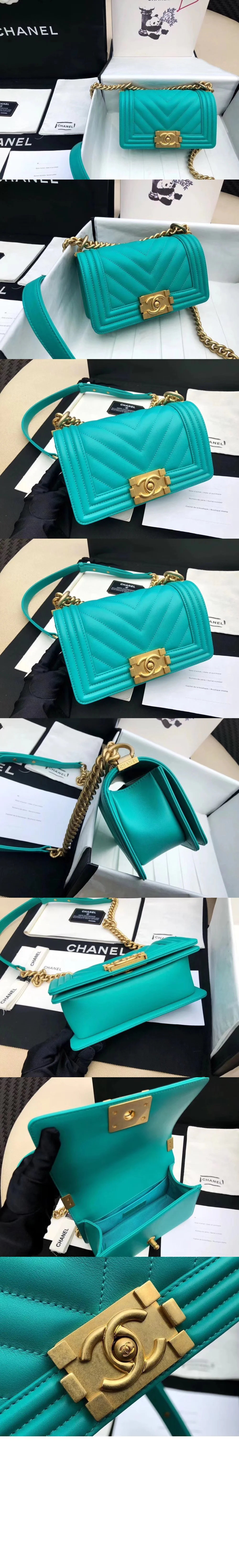 쉐브론 보이백 램스킨 스몰(11color) 상세