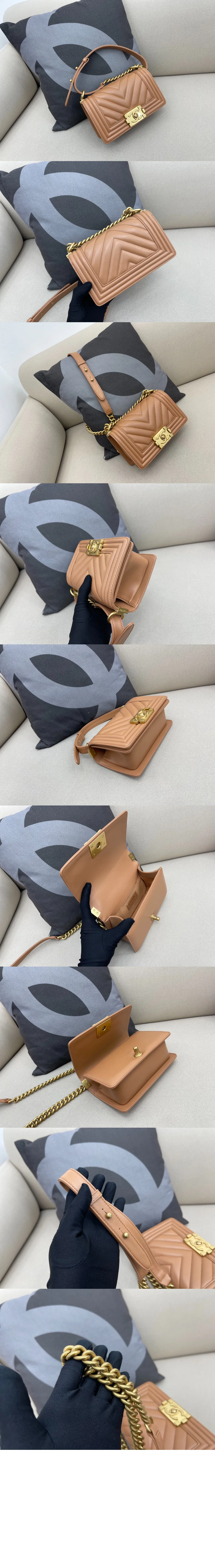 쉐브론 보이백 램스킨 스몰(11color) 상세