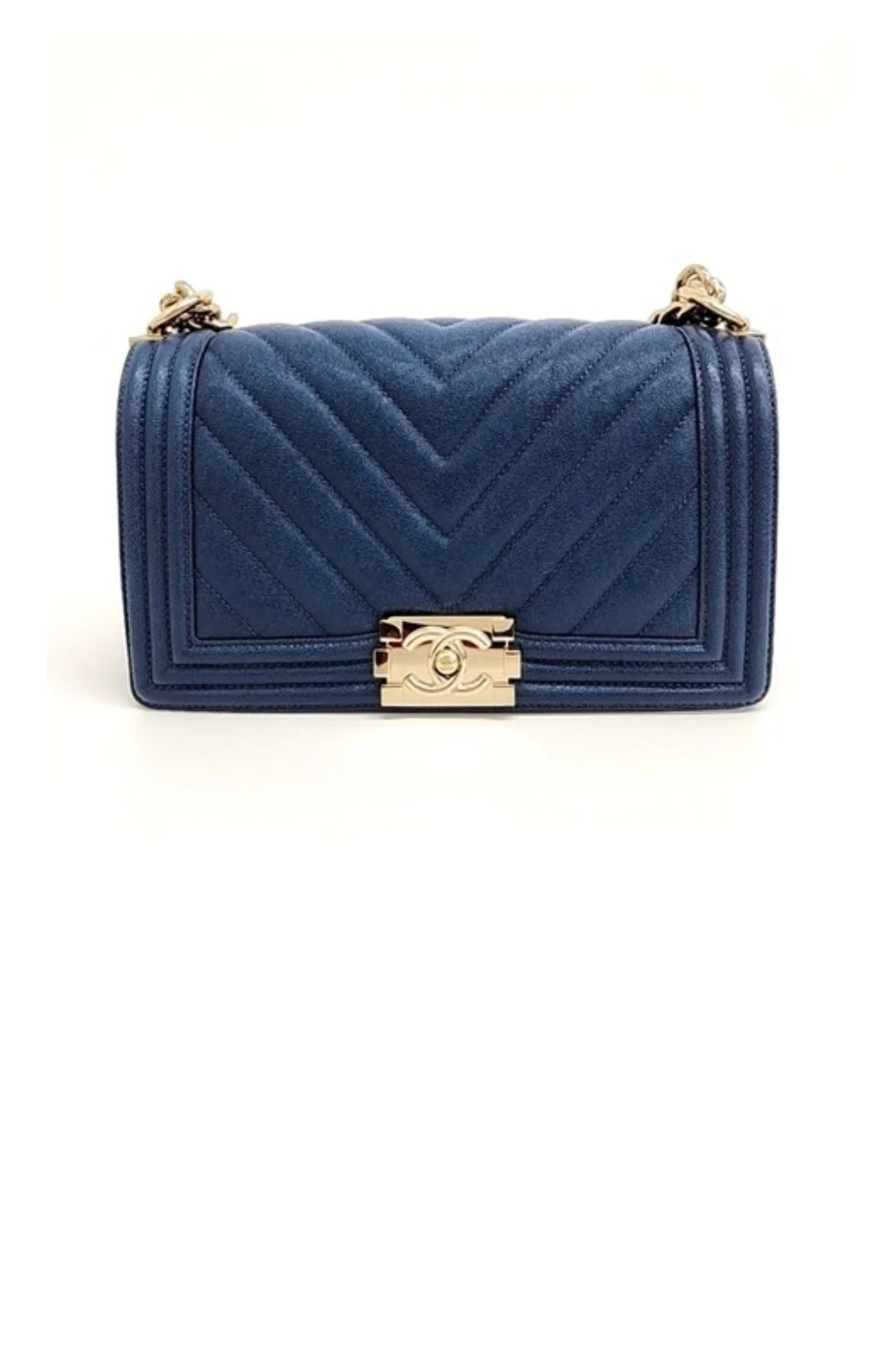 쉐브론 보이백 캐비어 미듐 상세