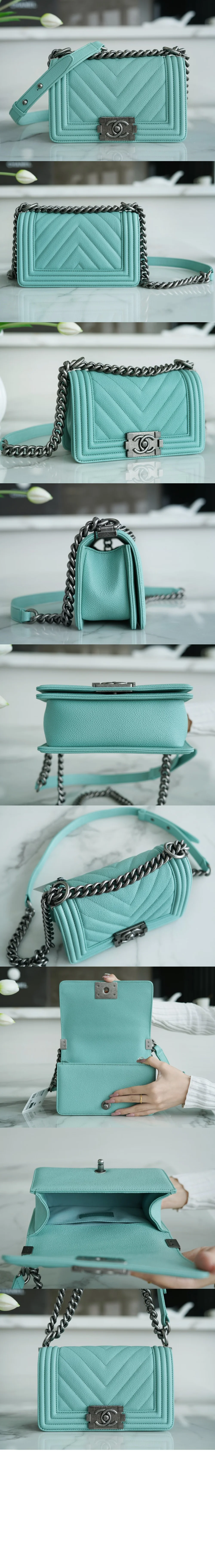 쉐브론 보이백 캐비어 스몰(7color) 상세