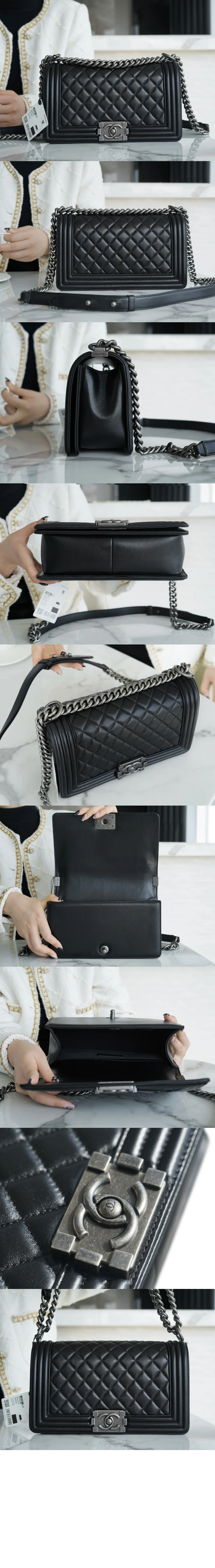 보이백 램스킨 미듐 (25cm X 15cm X 9cm) 상세