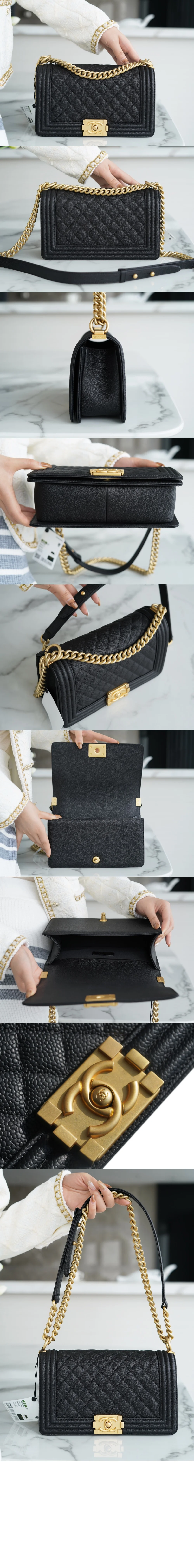 보이백 캐비어 미듐  (25cm X 15cm X 9cm) 상세