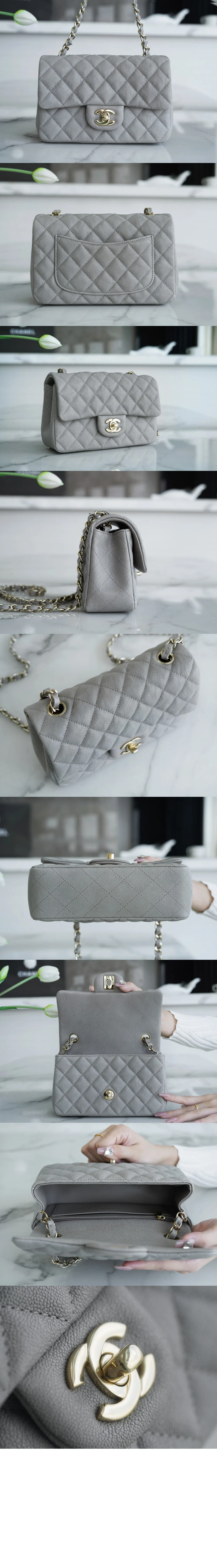 클래식 캐비어 뉴미니 샴페인골드 (3color) 상세