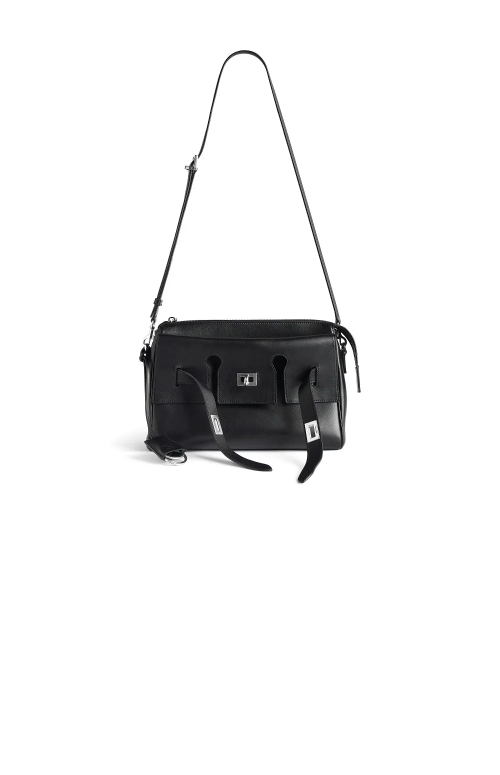 벨 에어 지퍼 메신저 백 스몰 블랙 (28cm X 20cm X 7cm) 상세