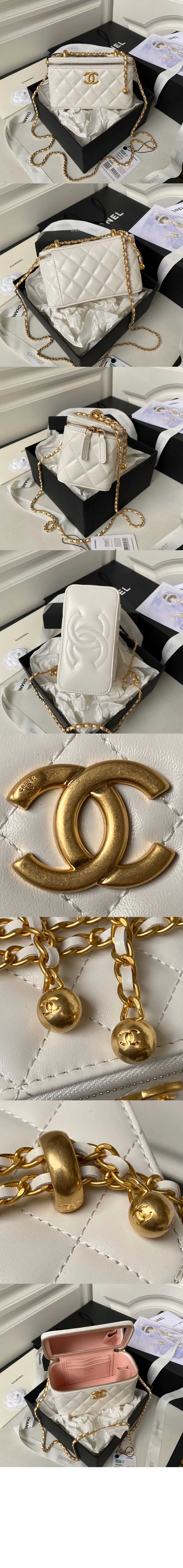 체인 코스메틱 케이스 베니티 백 (2color) 상세