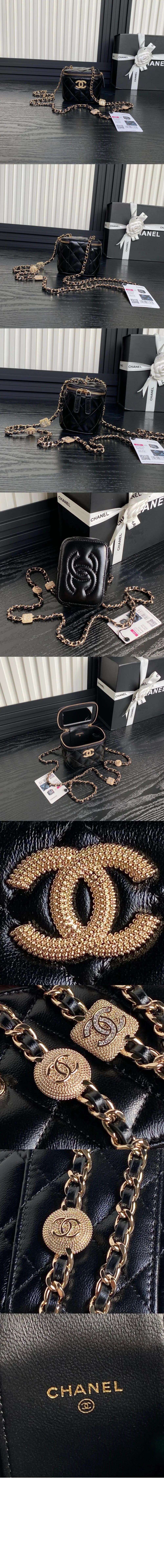 스몰 체인 코스메틱 케이스 베니티백 (4color) 상세