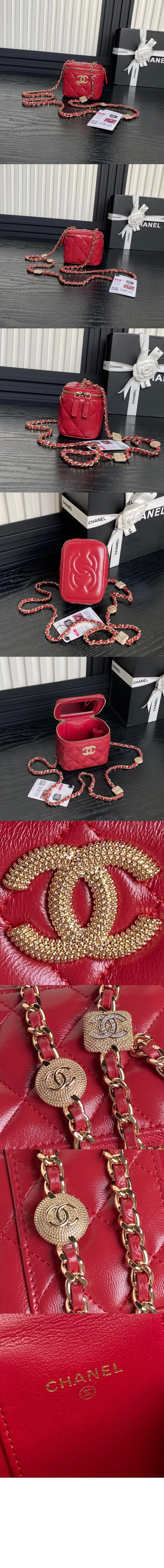 스몰 체인 코스메틱 케이스 베니티백 (4color) 상세