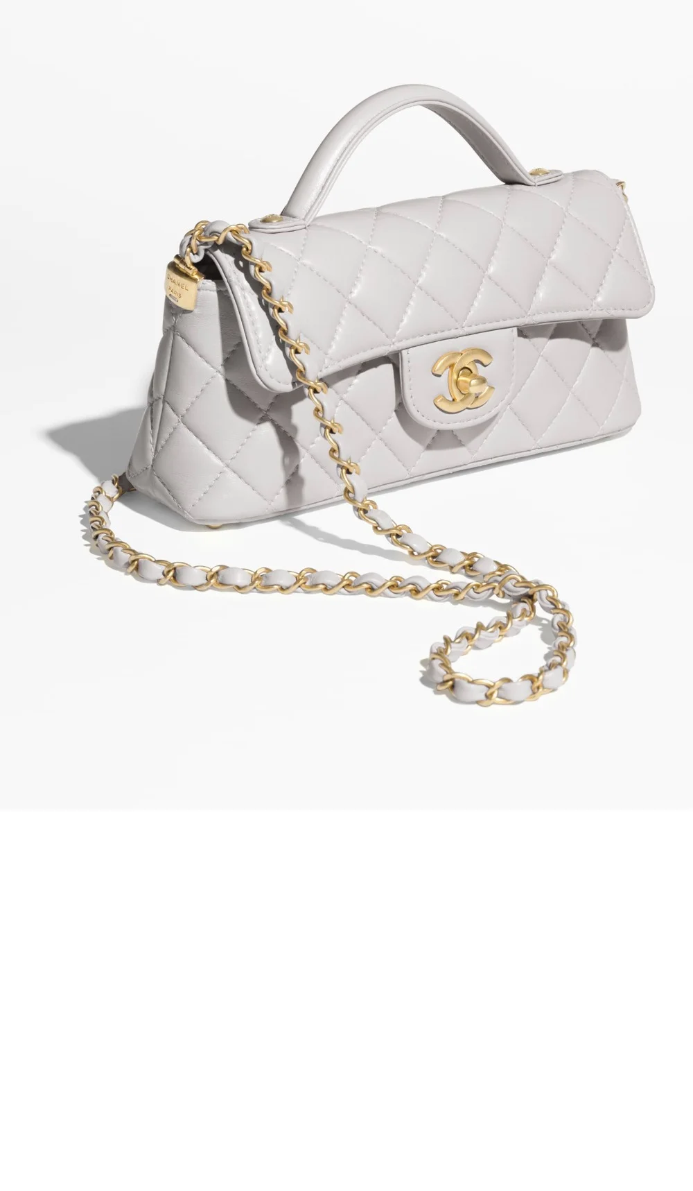 핸들 장식의 미니 플랩백 (4color) 상세