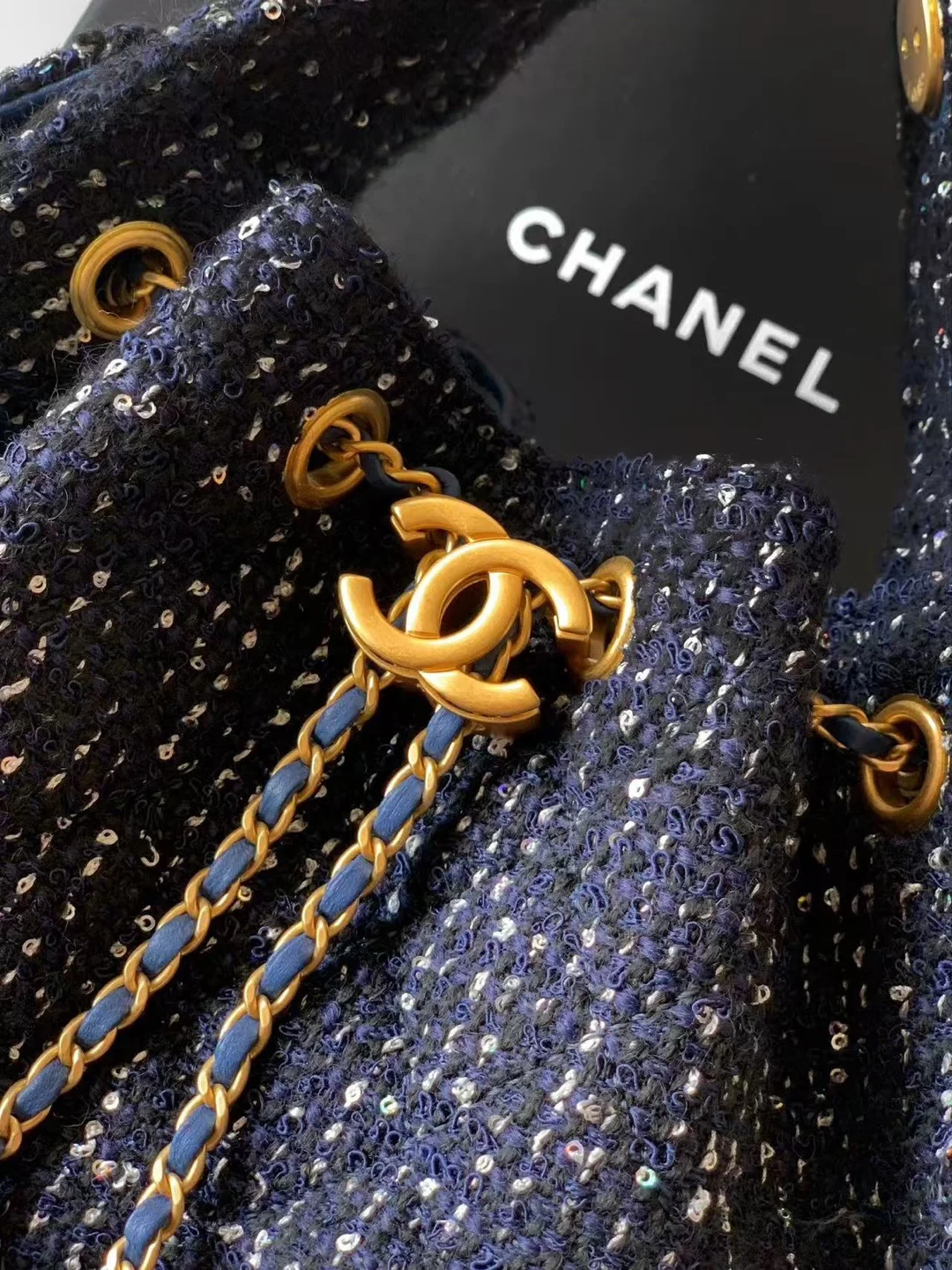 25c 뉴 호보백 스몰 블루 트위드 상세