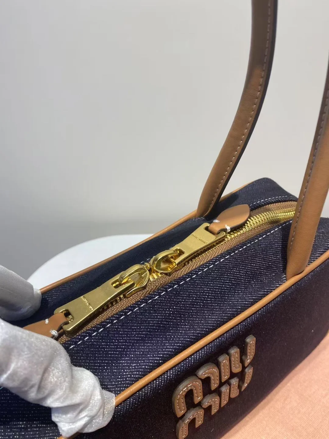 보 데님 백 (28cm * 13cm * 9cm ) 상세